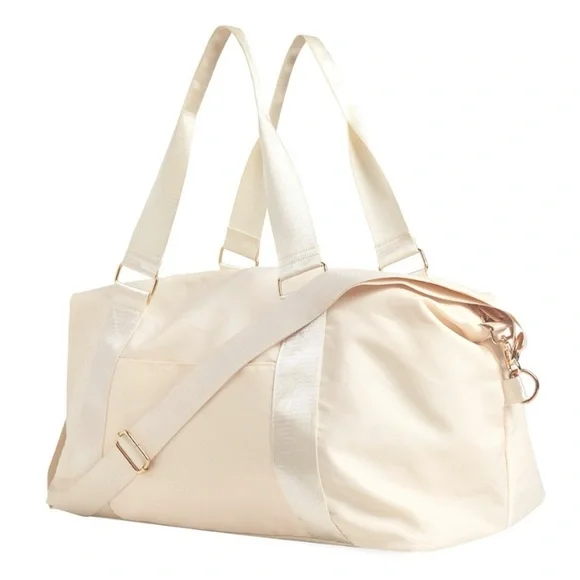 NWT Rachel Zoe X Curateur Amalfi Weekender Crossbody Bag Pearl - Picture 6 of 6